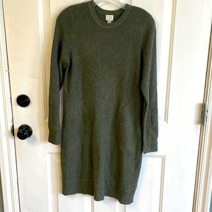 Dark green Womens sweater dress